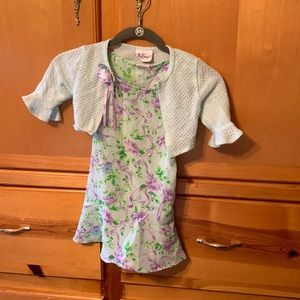 Rose Cottage dress and shrug size 4/5